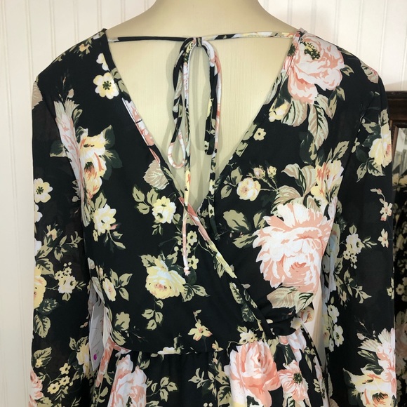 Sage the Label Floral Romper Maxi Dress NWT Medium - Picture 8 of 16